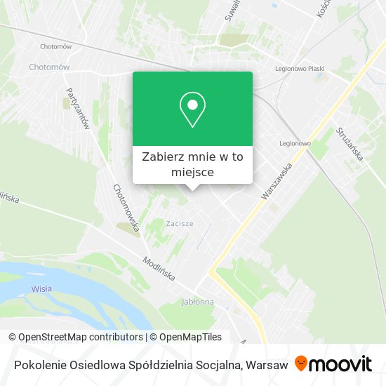 Mapa Pokolenie Osiedlowa Spółdzielnia Socjalna