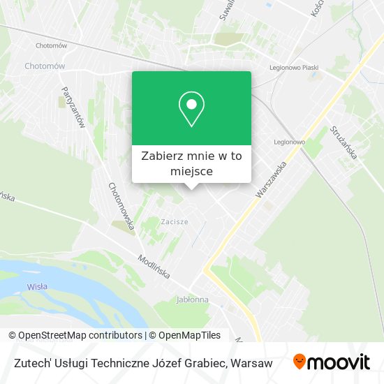 Mapa Zutech' Usługi Techniczne Józef Grabiec