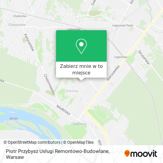 Mapa Piotr Przybysz Usługi Remontowo-Budowlane