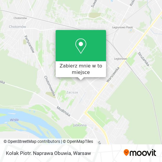 Mapa Kołak Piotr. Naprawa Obuwia