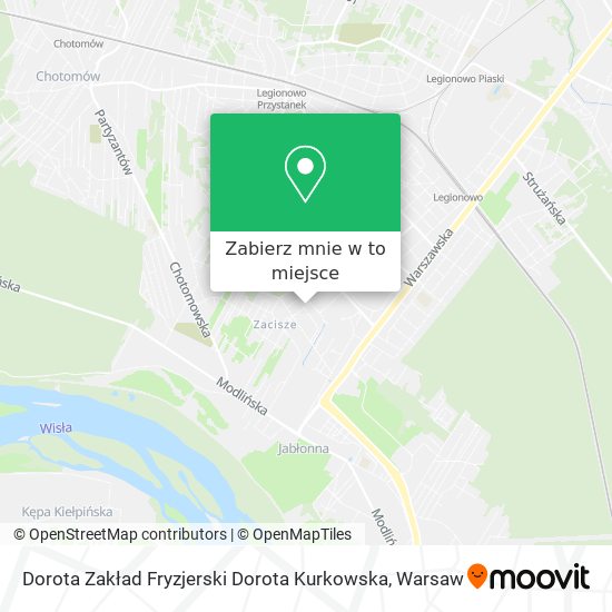 Mapa Dorota Zakład Fryzjerski Dorota Kurkowska