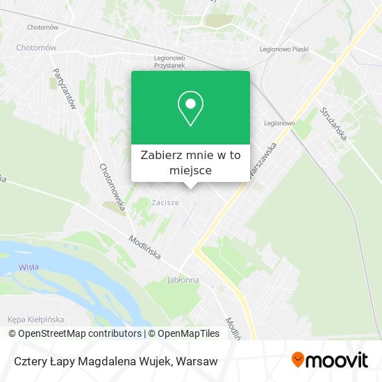 Mapa Cztery Łapy Magdalena Wujek