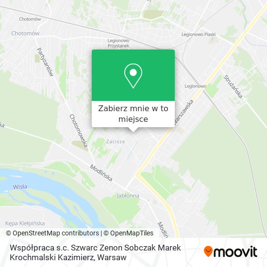 Mapa Współpraca s.c. Szwarc Zenon Sobczak Marek Krochmalski Kazimierz