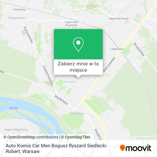 Mapa Auto Komis Car Men Bogusz Ryszard Siedlecki Robert