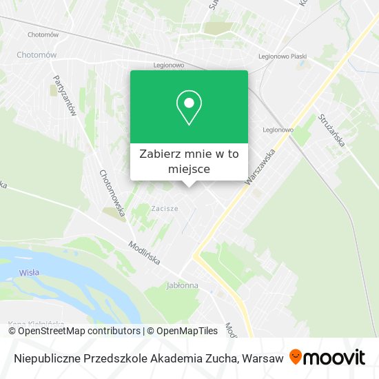 Mapa Niepubliczne Przedszkole Akademia Zucha