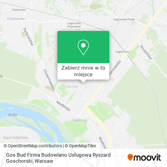 Mapa Gos Bud Firma Budowlano Usługowa Ryszard Goschorski