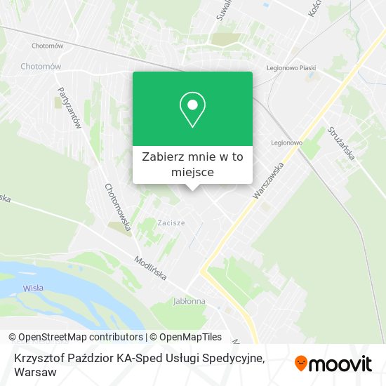 Mapa Krzysztof Paździor KA-Sped Usługi Spedycyjne