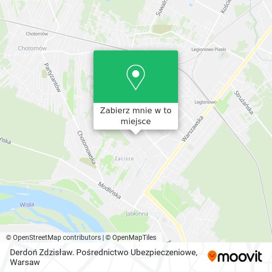 Mapa Derdoń Zdzisław. Pośrednictwo Ubezpieczeniowe