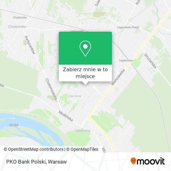 Mapa PKO Bank Polski