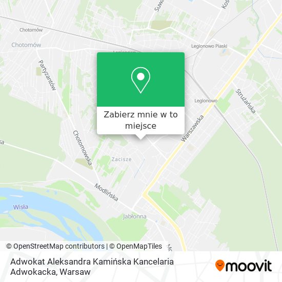 Mapa Adwokat Aleksandra Kamińska Kancelaria Adwokacka