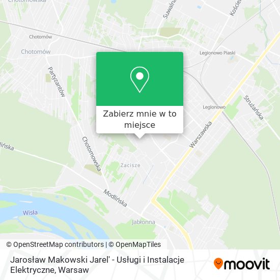 Mapa Jarosław Makowski Jarel' - Usługi i Instalacje Elektryczne