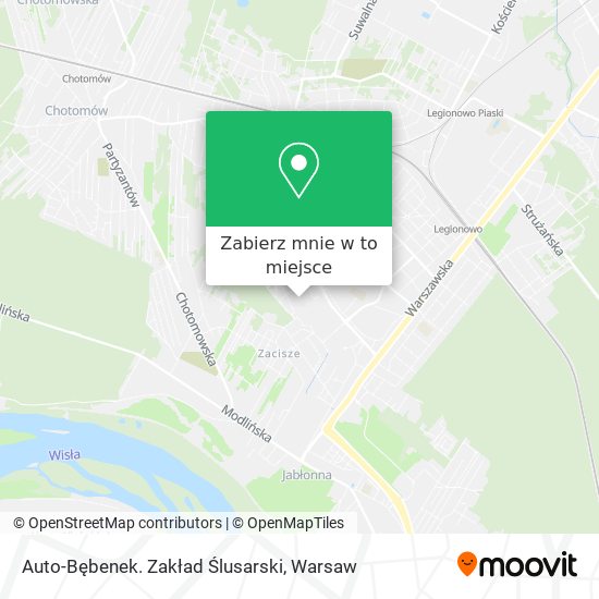 Mapa Auto-Bębenek. Zakład Ślusarski