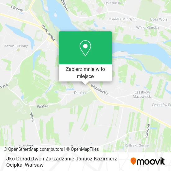 Mapa Jko Doradztwo i Zarządzanie Janusz Kazimierz Ocipka