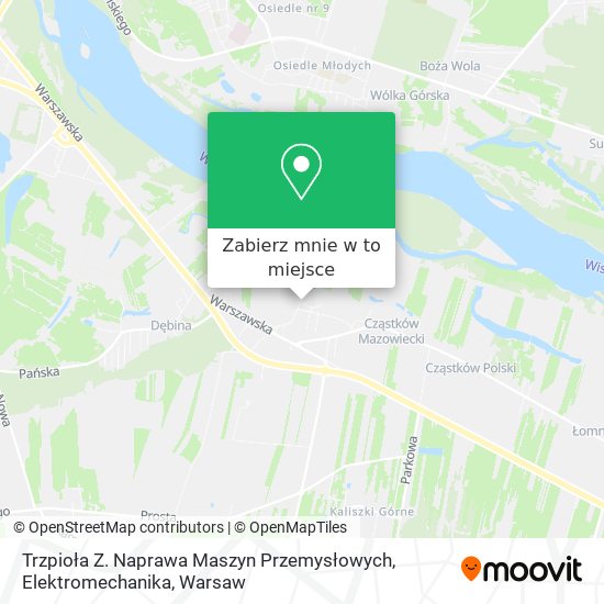 Mapa Trzpioła Z. Naprawa Maszyn Przemysłowych, Elektromechanika