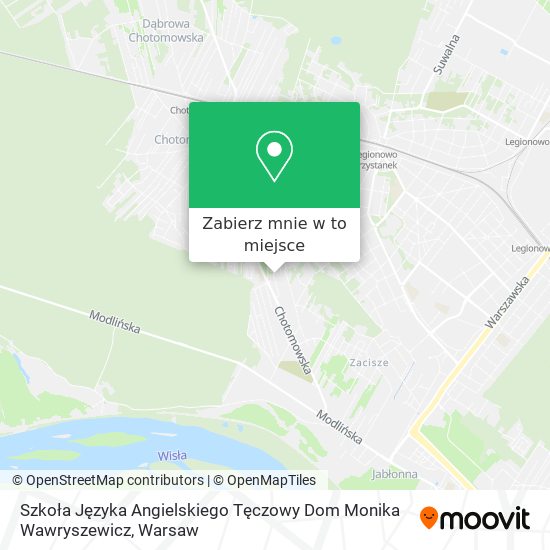 Mapa Szkoła Języka Angielskiego Tęczowy Dom Monika Wawryszewicz