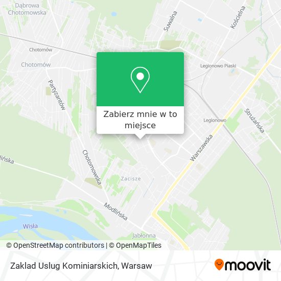 Mapa Zaklad Uslug Kominiarskich