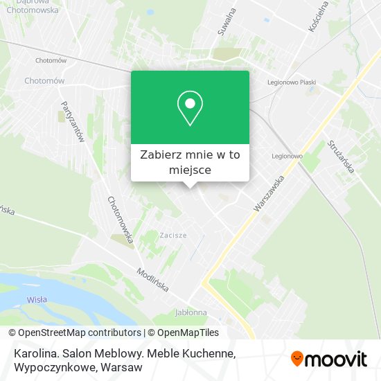 Mapa Karolina. Salon Meblowy. Meble Kuchenne, Wypoczynkowe