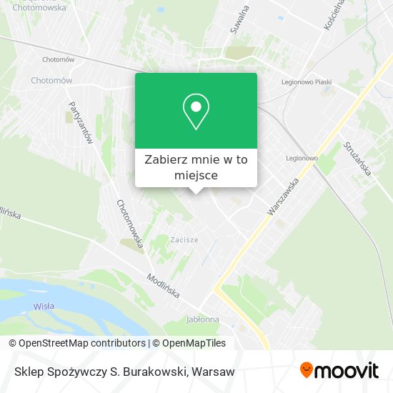 Mapa Sklep Spożywczy S. Burakowski