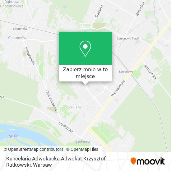 Mapa Kancelaria Adwokacka Adwokat Krzysztof Rutkowski