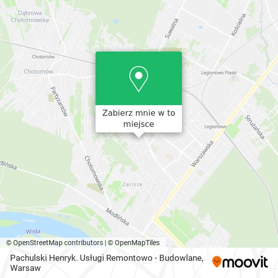 Mapa Pachulski Henryk. Usługi Remontowo - Budowlane