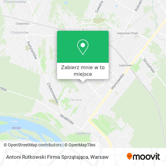 Mapa Antoni Rutkowski Firma Sprzątająca