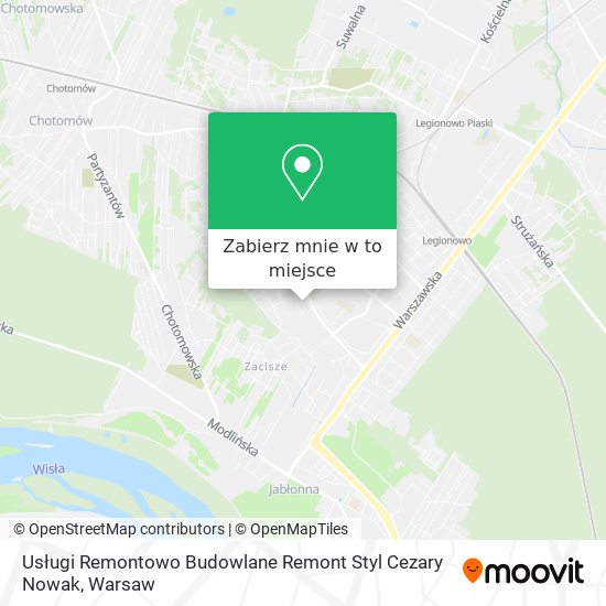 Mapa Usługi Remontowo Budowlane Remont Styl Cezary Nowak