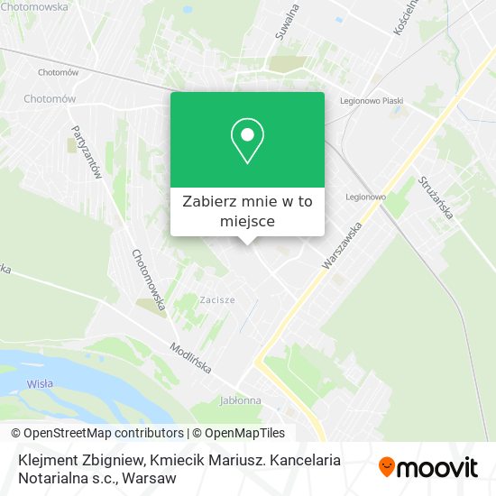 Mapa Klejment Zbigniew, Kmiecik Mariusz. Kancelaria Notarialna s.c.