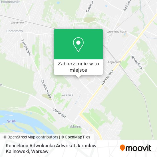 Mapa Kancelaria Adwokacka Adwokat Jarosław Kalinowski