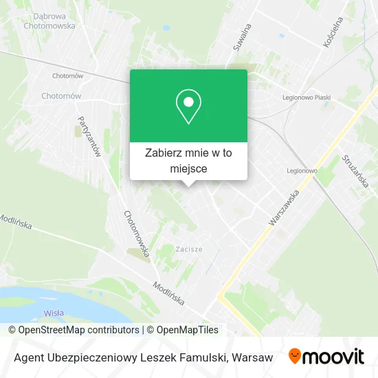 Mapa Agent Ubezpieczeniowy Leszek Famulski