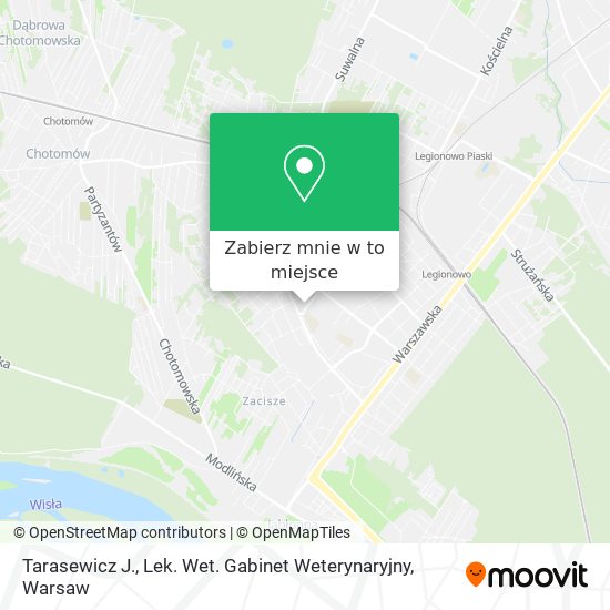 Mapa Tarasewicz J., Lek. Wet. Gabinet Weterynaryjny