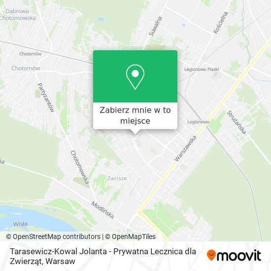 Mapa Tarasewicz-Kowal Jolanta - Prywatna Lecznica dla Zwierząt