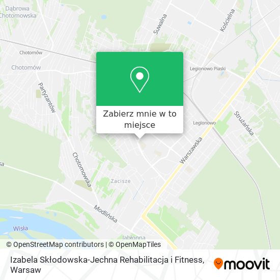 Mapa Izabela Skłodowska-Jechna Rehabilitacja i Fitness