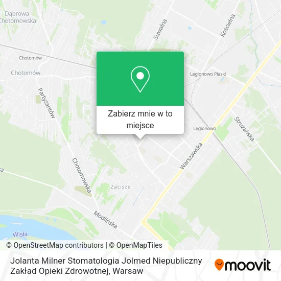 Mapa Jolanta Milner Stomatologia Jolmed Niepubliczny Zakład Opieki Zdrowotnej