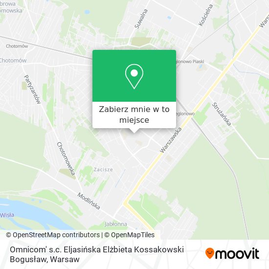 Mapa Omnicom' s.c. Eljasińska Elżbieta Kossakowski Bogusław