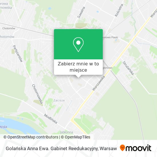 Mapa Golańska Anna Ewa. Gabinet Reedukacyjny