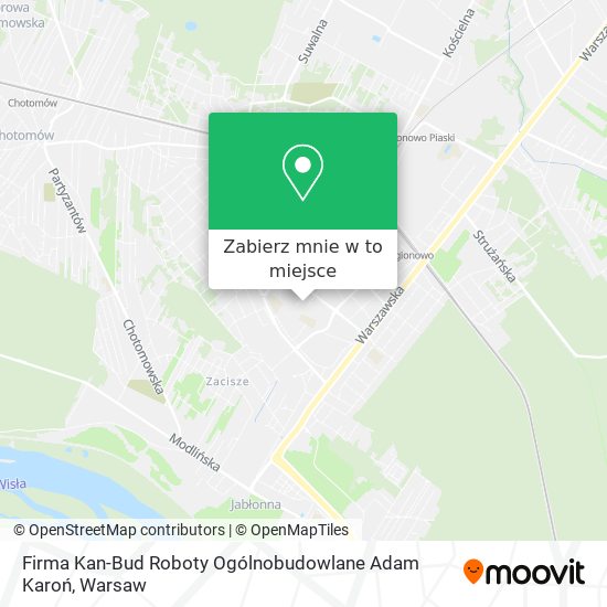 Mapa Firma Kan-Bud Roboty Ogólnobudowlane Adam Karoń