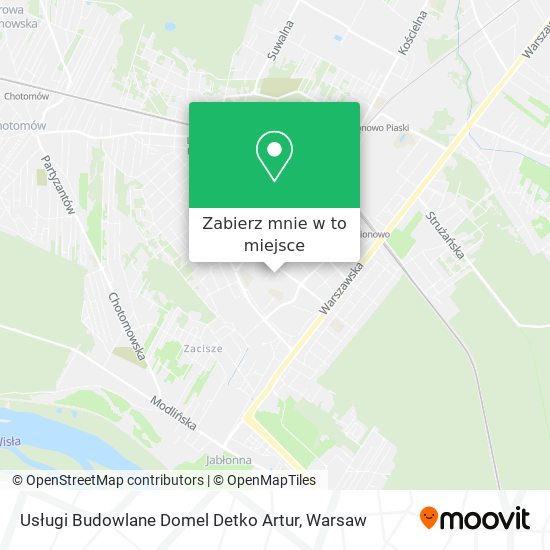 Mapa Usługi Budowlane Domel Detko Artur