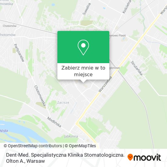 Mapa Dent-Med. Specjalistyczna Klinika Stomatologiczna. Olton A.