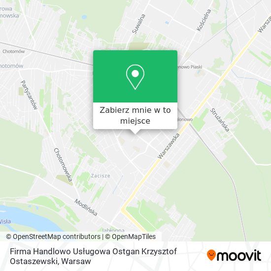 Mapa Firma Handlowo Usługowa Ostgan Krzysztof Ostaszewski