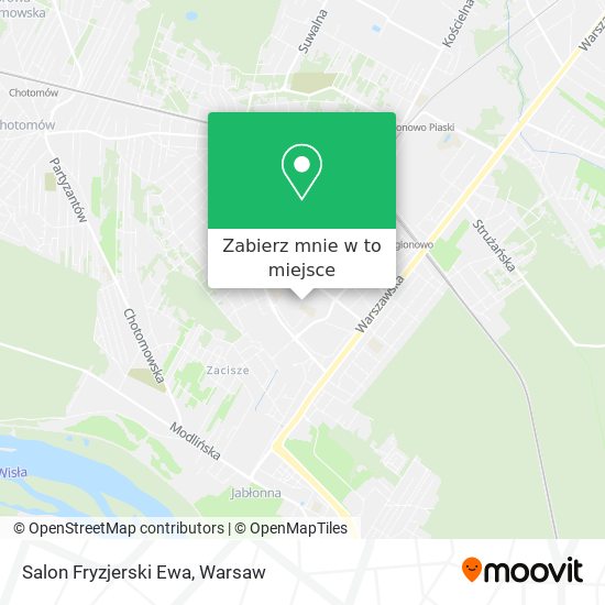 Mapa Salon Fryzjerski Ewa