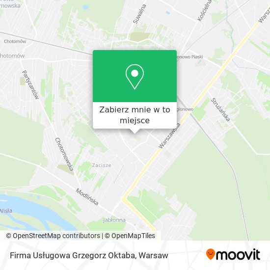 Mapa Firma Usługowa Grzegorz Oktaba