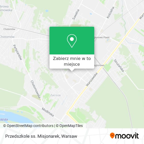 Mapa Przedszkole ss. Misjonarek