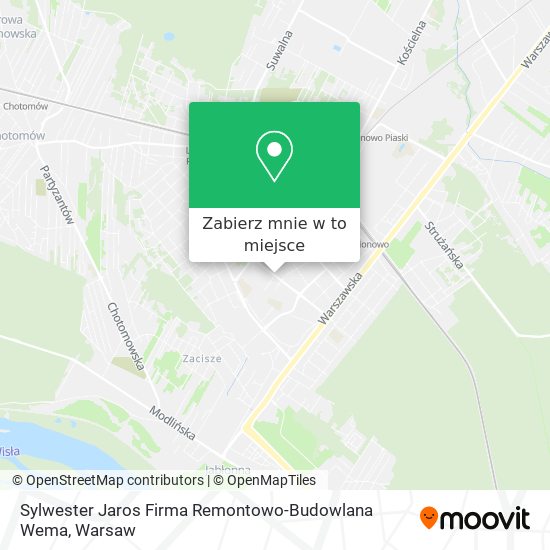 Mapa Sylwester Jaros Firma Remontowo-Budowlana Wema