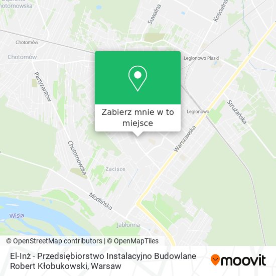 Mapa El-Inż - Przedsiębiorstwo Instalacyjno Budowlane Robert Kłobukowski