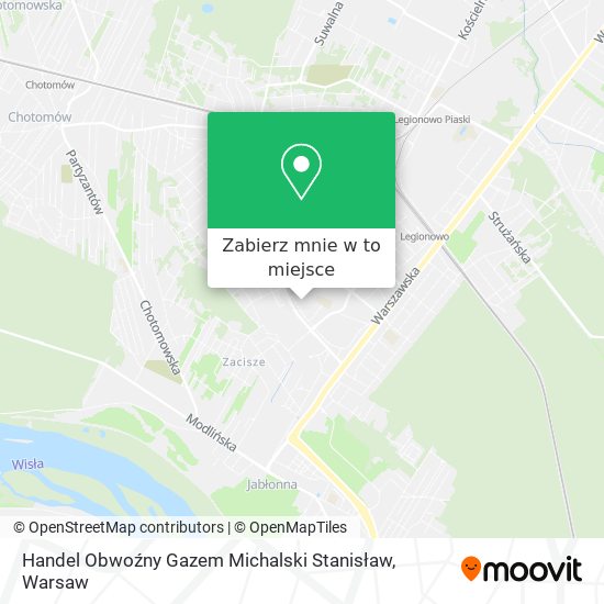 Mapa Handel Obwoźny Gazem Michalski Stanisław