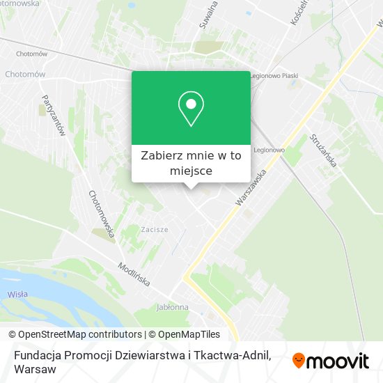 Mapa Fundacja Promocji Dziewiarstwa i Tkactwa-Adnil