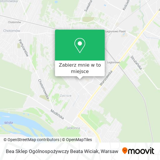 Mapa Bea Sklep Ogólnospożywczy Beata Wiciak