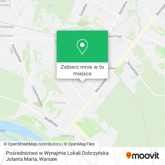 Mapa Pośrednictwo w Wynajmie Lokali Dobrzyńska Jolanta Maria