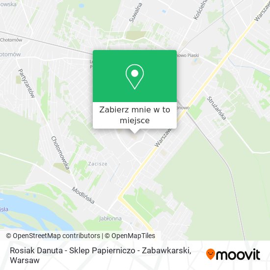 Mapa Rosiak Danuta - Sklep Papierniczo - Zabawkarski