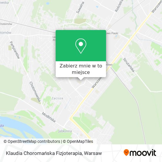 Mapa Klaudia Choromańska Fizjoterapia